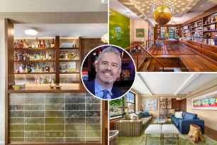 Andy Cohen on "Watch What Happens Live" and interior shots of his West Village duplex selling for $14 million.