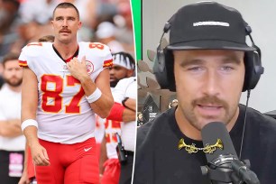 Travis Kelce on "New Heights" and playing Football.