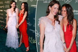 Kelly McKee Zajfen and Meghan Markle at the Children's Hospital Los Angeles Gala on Sept. 5.