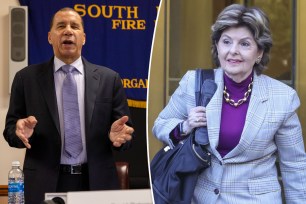 Former New York Governor David Paterson split with Gloria Allred.