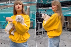 Taylor Swift’s Eras Tour Miami pre-show outfit includes distressed denim Gigi Hadid and Selena Gomez also own