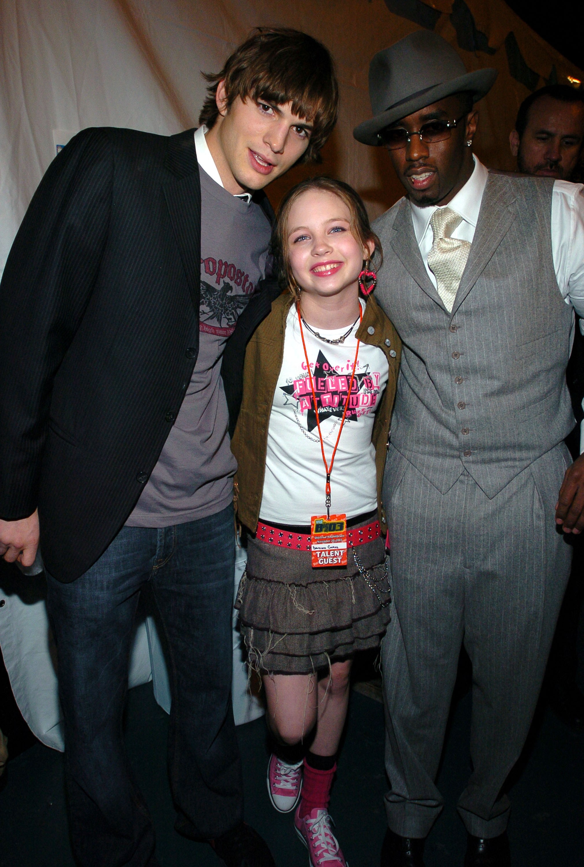 Ashton Kutcher, Daveigh Chase and Sean "P. Diddy" Combs.