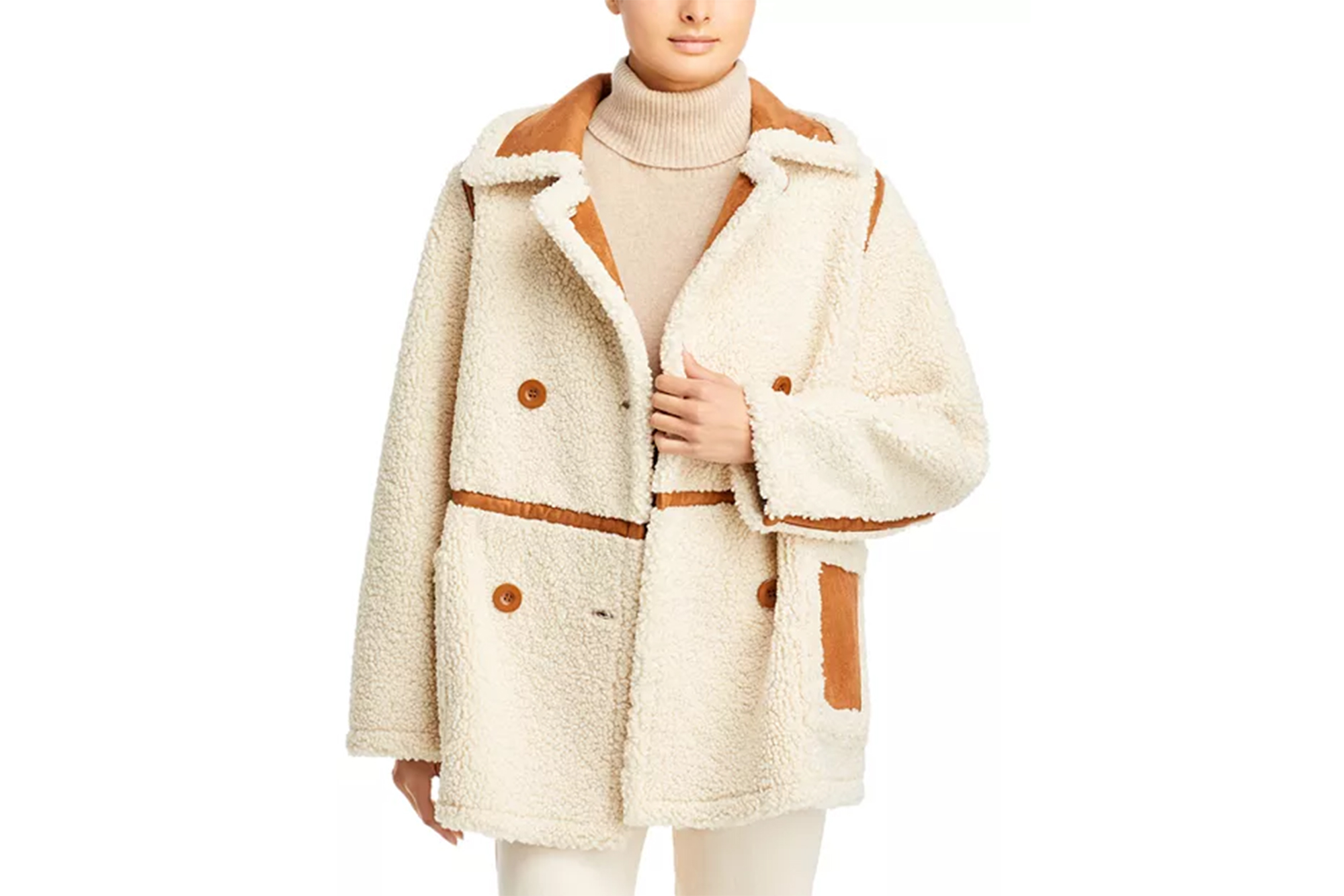 Stand Studio Chloe Faux Shearling Jacket